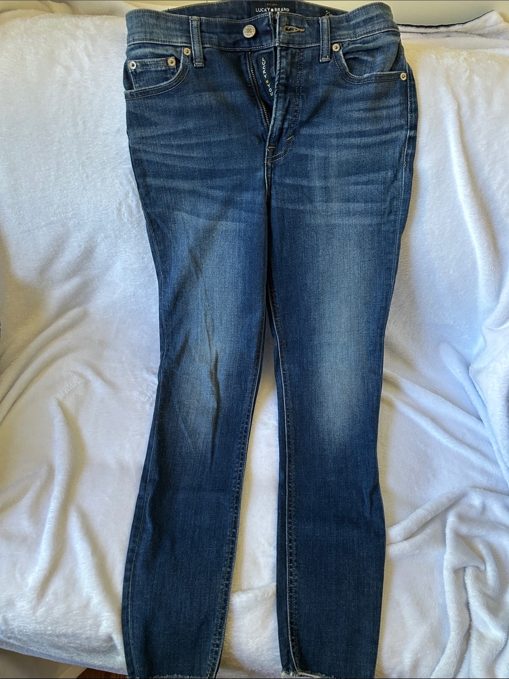 Lucky Brand Women’s Bridgette Skinny Jeans in Dark Blue Wash